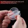 Keychains 30Pcs Clear Acrylic Round Disc Blank Circles Ornaments Blanks With Ribbon DIY Holiday Tags Craft Projects