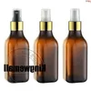 300pcs/lot 200ml Amber Portable Aftershave/ Makeup/ Perfume Empty Bottle Spray Atomizer with gold lidsgoods Comni