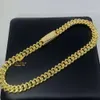 Pass Diamond Tester Iced Out 15mm 4 Row 925 Silver 14k Real Gold Plated Vvs1 Moissanite Cuban Link Chain Necklace Men