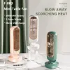 Fans New Stand Mini USB Fan 2000Mah Battery Rechargeble Tower Table Fan Typec Portable Desktop Air Cooler For Home Study Camping