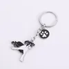 Keychains Simple Basset Hound Keychain Dog Bag Small Accessories Men's Fashion Car Jewelry Gift Animal Charm