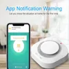 Controle Home Inteligente Tuya Zigbee Wifi Detector de Fumaça Sensor 80DB Alarme Proteção Contra Incêndio Segurança Vida