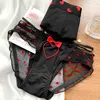 Autres culottes Nouveau coeur imprimé couple sous-vêtements sexy femmes hommes taille basse slips respirant boxer copain petite amie lingerie yq240130