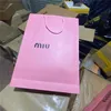 Designer Pink Packaging Box Classic Letter Logo Clothing Packaging Box Storage Handheld Paper Bag Girl's Heart Present Packaging Bag