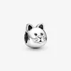 100% 925 Sterling Silver Cut Cat Charms Fit Original European Charm Armband Fashion Women Wedding Engagement Jewelry Accessories209Q
