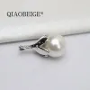 Pendants QIAOBEIGE New Arrival S925 Sterling Silver pearl Pendant Suitable 1316mm pearl bead pendant mounting big accessory diy material