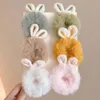 Super Cute Little Animal Cat's Ears (steamed Cat-ear Shaped Bread) Plush Fashionable Versatile Autumn and Winter New Small Rabbit Intestinal Loop Hair