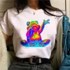 Camiseta para mujer Techno top, camisetas de manga harajuku para mujer, ropa japonesa para mujer 240130