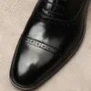 Оксфорды высокого качества в классическом стиле, кожаные, кофейные, черные, на шнуровке, с острым носком, официальные мужские туфли