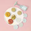 Bakverktyg FAIS DU 5st Cookie Stamps Mooncake Mold Mini Handpressad hushåll Fondant Mid-Autumn Festival DIY Cutter Cake