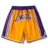 Just Don Lakers and Trendy Brand American Summer Sports Mens Basketball Beach Mesh Shorts