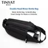 TINYAT Heren Borsttas Anti-diefstal Multifunctionele PU Heuptas voor Sport Mannelijke Waterdichte Buiten Fanny Bag pack Schoudertas 240126