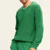 Men's Sweaters Douhoow Autumn Knitted Pullovers Round Neck Loose Ripped Jumper Clothing