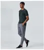 Lumen lLmens men Yoga Men Pants Outfit Sport Quick Dry Drawstring Gym Pockets Sweatpants Trousers Mens Casual Elastic