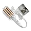 Professionelle Haarwerkzeuge Lockenstab Keramik Triple Barrel Styler Waver Styling Lockenwickler elektrisch 240126