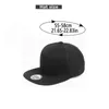 Berets Classic Snapback Hat Cap Hip Hop Style Flat Blant Blank Solid Color Регулируемый размер кепки для мужчин Женщины