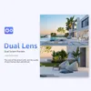 Caméra solaire Double Lens 10x Zoom en plein air Sécurité WiFi 4G 4K HD Protection Two-Way Talk Night Vision Cam