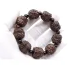 STRANDS 9PCS Blackwood Caned Pixiu Bracelet Eaglewood De achttien discipelen van de Boeddha kralen armband voor mannen en vrouwen houtkralen