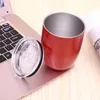 Bottiglie d'acqua Sorseggiamento Bicchieri da vino Tazza Thermos isolato Tazza da caffè Sottovuoto Bicchiere da viaggio 9OZ Birra a forma di uovo