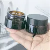 10st 5G/10G/20G/30G/50G Glass Amber Brown Cosmetic Face Cream Bottles Lip Balm Prov Container Jar Pot Makeup Store Vials Nbosr