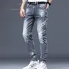 2023 Jeans d'hiver pour hommes ajouter un pantalon épais en laine de haute qualité Slim Vintage bleu Hip Hop Jeans Streetwear Mans Denim pantalon 240124