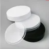 20 x 250 ml bernsteinfarbene leere PET-Gläser mit schwarz-weißem Kunststoff-Schraubdeckel, 250 ml Cremebehälter, hohe Qualität, Rofmr