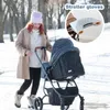 Piezas de cochecito de bebé, guantes de invierno con aislamiento transpirable, cochecito de mano, accesorios de cubierta cálida