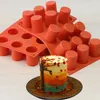 Bakgereedschappen Cakevorm Food-grade siliconen Levendige vorm Koekje DIY Cilindrische Fondant Maken Keuken