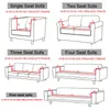 Chair Covers Waterproof Jacquard Sofa Thick Elastic Corner Solid Couch Cover L Shaped Slipcover Protector 1/2/3/4 Seater