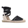 Solid Sandalias Mujer Offer Lace Ankle-wrap Flat with Open Sapatos Mulher Sandals Sapato Feminino Womens Espadrilles Shoes