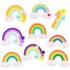 Taart Tools Regenboog Verjaardag Decoratie Leuke Cartoon Toppers Kinderen Meisjes Happy Cloud Cupcake