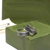 Ringar med Double Leeter i Sliver Män Kvinnor unisex Ghost Designer Rings smycken Sliver Color2899