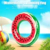 Other Pools SpasHG 1 Pc Watermelon Pattern Swimming Ring for Adult Kids Inflatable Mattress Pool Party Swimming Laps Summer Beach Float Water Sport YQ240129