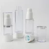 Bouteille à pompe sans air portable, 20x15ml, 30ml, 50ml, 1 oz, récipient cosmétique rechargeable, emballage PP, Iddbs