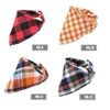 Abbigliamento per cani 10 pezzi Bandana per animali domestici Sciarpa per asciugamano triangolare scozzese classica scozzese per cuccioli Forniture per collare regolabile