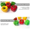 Decorative Flowers 2 Pcs Kids Food Toys Artificial Bell Pepper Peppers Decor Accessories Simulation False Model Fake Vegetable Child