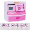 Electronic Piggy Bank ATM Mini Password Money Box Deposit Banknote Cash Coins Saving Box Calculator Alarm Clock Kids Gift LJ201212271W