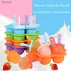 Narzędzia do lodów 1pcs lody pops silikonowy pleśń DIY Ice Cream Ball Maker Popsicles Forms Cake Food Supplement Narzędzia owoce shake Akcesoria YQ240130