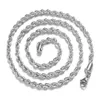 Colar de cor prata corda corrente colgante plata de ley 925 mujer pierscionki jóias para mulher chains252g