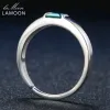 Colar lamoon s925 anel para mulher prices corte verde ágata calcedônia 925 prata esterlina 18k branco banhado a ouro jóias finas lmri006