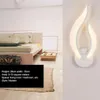 Lâmpadas de parede LED luz moderna lâmpada arandela acrílica 10W AC90-260V forma de chama interior banheiro quarto sala de estar corredor art253a