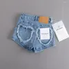 Shorts Pour Femme Vintage Denim D'été 2024 Mince Sexy Hip-enveloppé Serré Fille Jean Pantalon Court Femme Pantalones Cortos Mujer