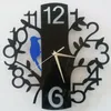 Orologi da parete Orologio per bambini piccoli di lusso Quarzo Uccello Acrilico Creativo Moderno Decorazione silenziosa Reloj Murale Soggiorno YY50WC