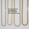 Jóias personalizadas 16mm banhado a ouro monaco corrente vvs moissanite corrente colar de diamante jóias masculinas personalizado cubana link chain