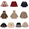 Куртки EnkeliBB для детей, зимняя теплая куртка для мальчиков и девочек, пальто с сердечком и вишневым узором, детская брендовая осенняя одежда KS