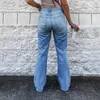 Frauen Jeans 2024 Herbst Hohe Taille Vintage Straße Casual Lose Denim Hosen S-2XL Damen Klassische Zerrissene Hosen