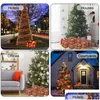 Decorações de Natal brilham na caixa de presente de iluminação escura interior caminho ao ar livre presente para festa de feriado cristmas ornamento xmas n20 dh0te