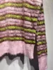 Suéteres femininos Mohair e mistura de lã suéter mulheres listras soltas preguiçosas em torno do pescoço 2024 outono inverno jumper para fêmea