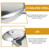 Pans Thin Section Dry Pan With Lid Chaffing Dishes Nonstick Wok Stainless Steel For Cooking