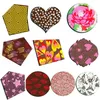 10pcs Chocolate Transfer Sheet Flower Heart lips Heart Rose ButtTrans Stay Chocolate Mold decoration for chocolate T200703293b